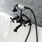 Kingston Brass AE209T0 7-Inch Tub Faucet with Hand Shower, Matte Black AE209T0 - alternate 4